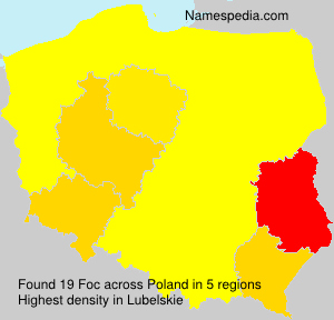 Surname Foc in Poland Surname Foc in Poland
