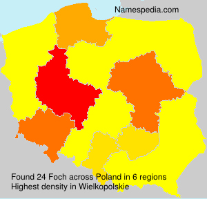 Surname Foch in Poland Surname Foch in Poland