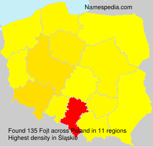 Surname Fojt in Poland Surname Fojt in Poland