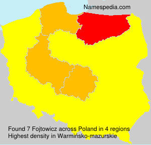 Surname Fojtowicz in Poland Surname Fojtowicz in Poland