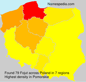 Surname Fojut in Poland Surname Fojut in Poland