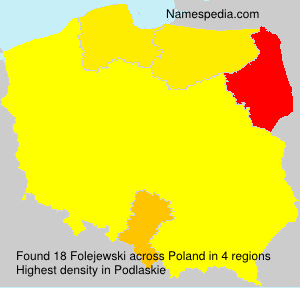 Surname Folejewski in Poland Surname Folejewski in Poland