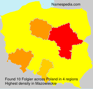 Surname Folgier in Poland