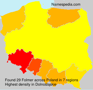 Surname Folmer in Poland Surname Folmer in Poland