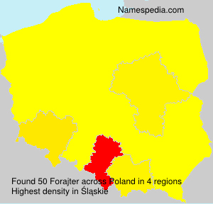 Surname Forajter in Poland Surname Forajter in Poland