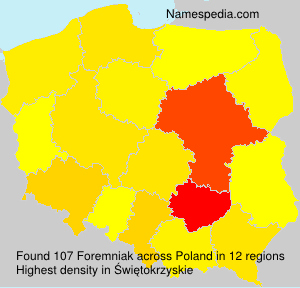 Surname Foremniak in Poland Surname Foremniak in Poland