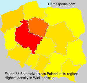 Surname Foremski in Poland Surname Foremski in Poland