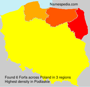 Surname Forfa in Poland Surname Forfa in Poland
