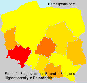 Surname Forgacz in Poland Surname Forgacz in Poland