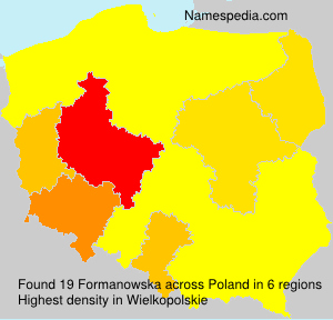 Surname Formanowska in Poland Surname Formanowska in Poland