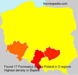 Surname Formowicz in Poland Surname Formowicz in Poland