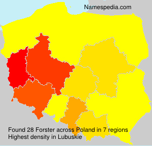 Surname Forster in Poland Surname Forster in Poland