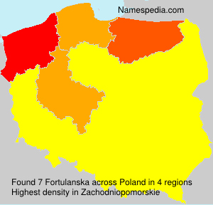 Surname Fortulanska in Poland Surname Fortulanska in Poland