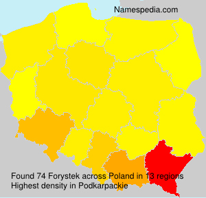 Surname Forystek in Poland Surname Forystek in Poland