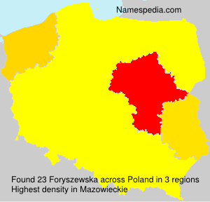 Surname Foryszewska in Poland Surname Foryszewska in Poland