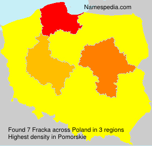 Surname Fracka in Poland Surname Fracka in Poland