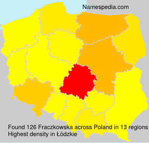 Surname Fraczkowska in Poland Surname Fraczkowska in Poland