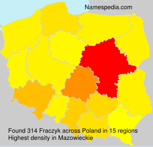 Surname Fraczyk in Poland Surname Fraczyk in Poland