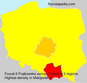 Surname Frajkowska in Poland Surname Frajkowska in Poland