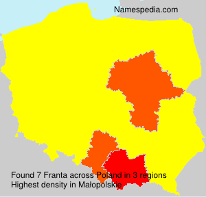 Surname Franta in Poland Surname Franta in Poland