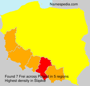 Surname Frei in Poland Surname Frei in Poland