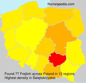 Surname Frejlich in Poland Surname Frejlich in Poland