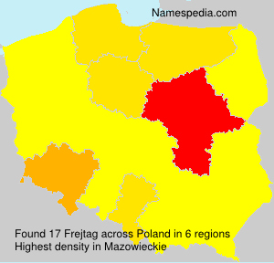 Surname Frejtag in Poland Surname Frejtag in Poland