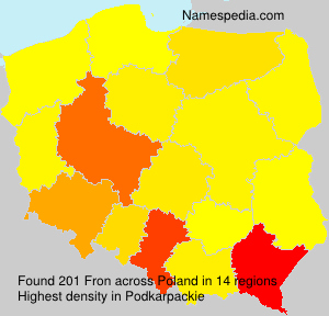 Surname Fron in Poland Surname Fron in Poland