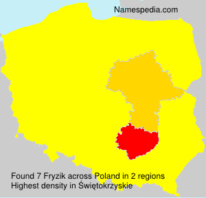 Surname Fryzik in Poland Surname Fryzik in Poland
