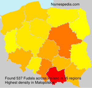Surname Fudala in Poland Surname Fudala in Poland