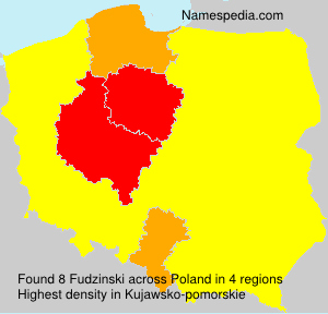 Surname Fudzinski in Poland Surname Fudzinski in Poland