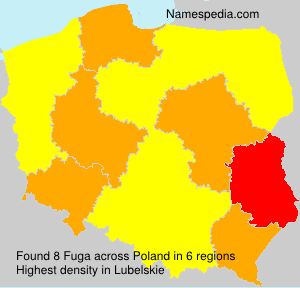 Surname Fuga in Poland Surname Fuga in Poland