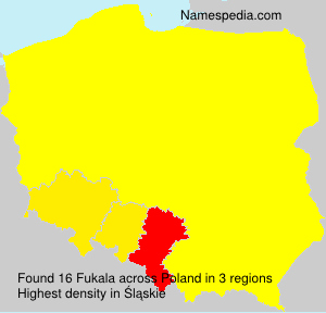 Surname Fukala in Poland Surname Fukala in Poland