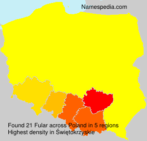 Surname Fular in Poland Surname Fular in Poland