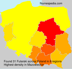 Surname Fularski in Poland Surname Fularski in Poland