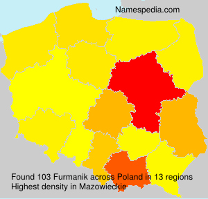Surname Furmanik in Poland Surname Furmanik in Poland