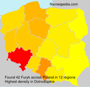 Surname Furyk in Poland Surname Furyk in Poland
