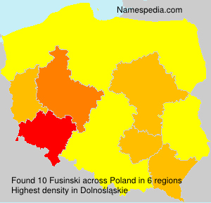 Surname Fusinski in Poland Surname Fusinski in Poland