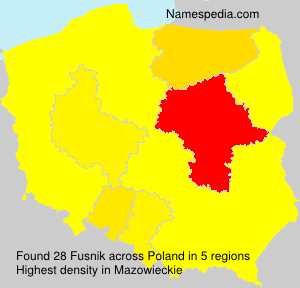 Surname Fusnik in Poland Surname Fusnik in Poland