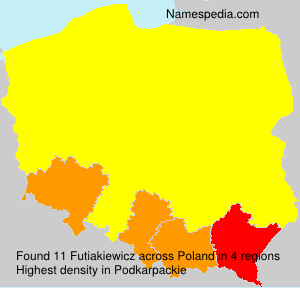 Surname Futiakiewicz in Poland Surname Futiakiewicz in Poland