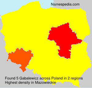 Surname Gabalewicz in Poland Surname Gabalewicz in Poland