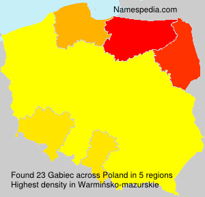 Surname Gabiec in Poland Surname Gabiec in Poland