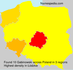 Surname Gabinowski in Poland Surname Gabinowski in Poland
