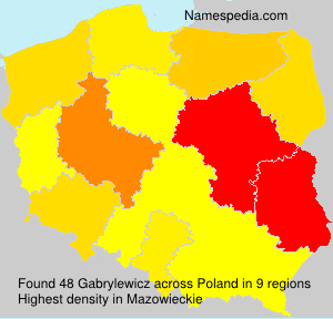 Surname Gabrylewicz in Poland Surname Gabrylewicz in Poland