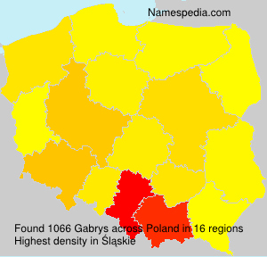 Surname Gabrys in Poland Surname Gabrys in Poland