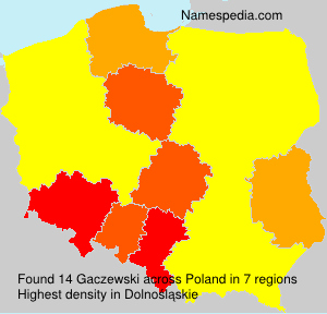 Surname Gaczewski in Poland Surname Gaczewski in Poland