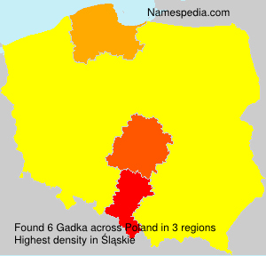 Surname Gadka in Poland Surname Gadka in Poland