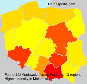 Surname Gadowski in Poland Surname Gadowski in Poland