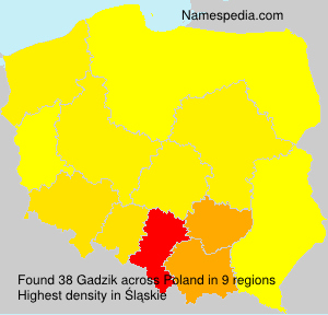Surname Gadzik in Poland Surname Gadzik in Poland