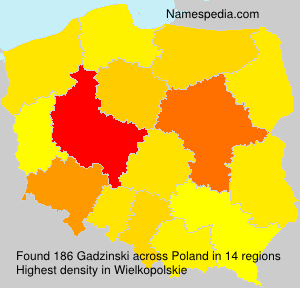 Surname Gadzinski in Poland Surname Gadzinski in Poland